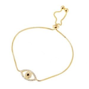 Positivity Evil Eye Gold Plated Bracelet